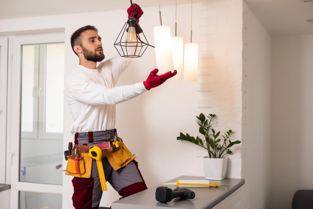 pose de lumière de décoration